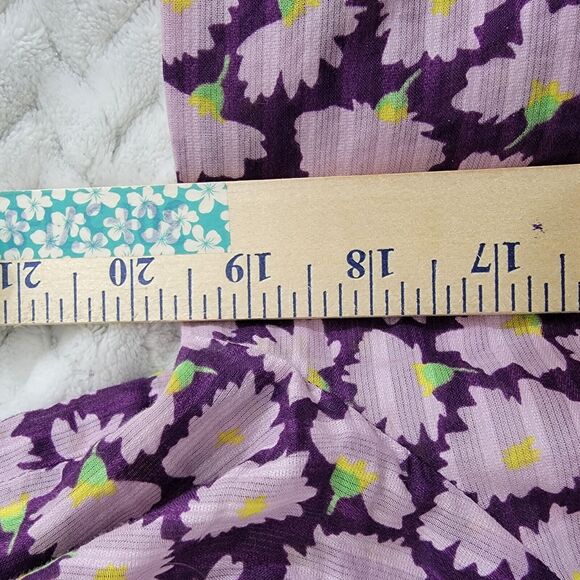 Kate Spade Sunny Bloom Tie Back Top Short Sleeve Floral Cotton M - Picture 9 of 10